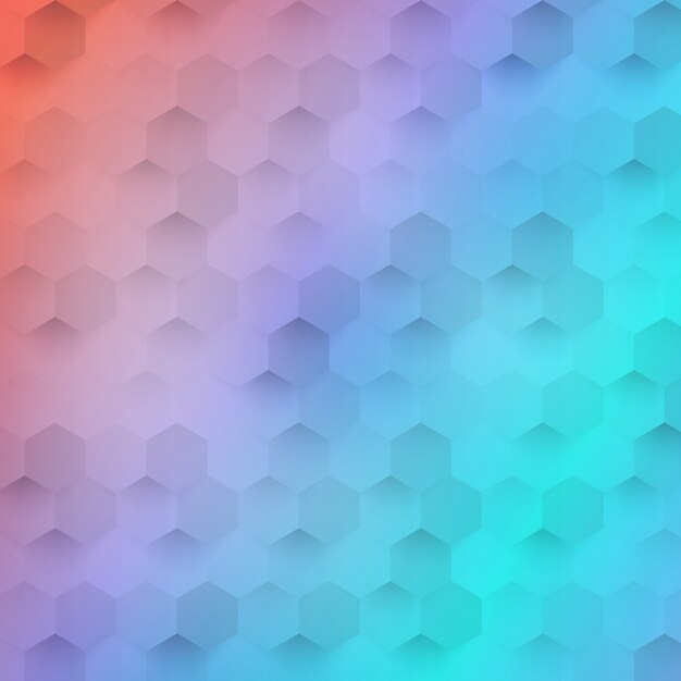 Vector abstract color 3d hexagonal.