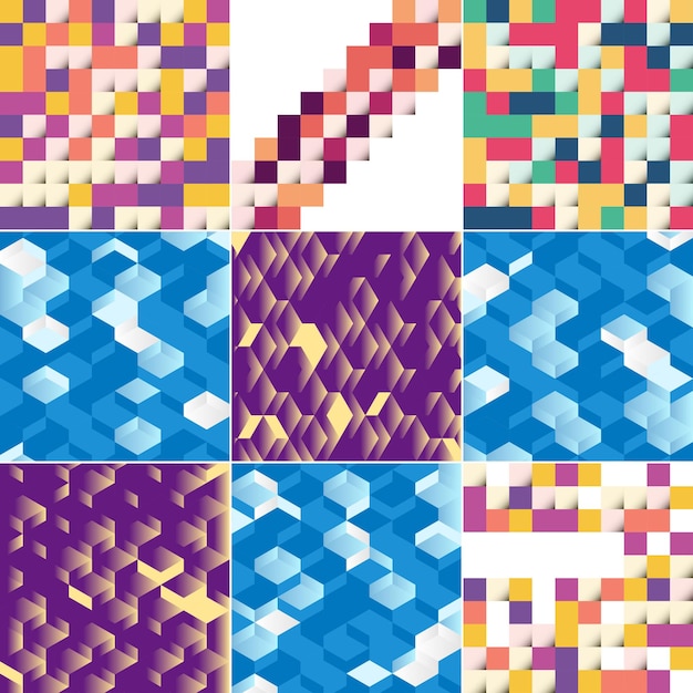 Free Vector vector background with an illustration of abstract squares and a gradient color scheme suitable for use as a background design in posters flyers