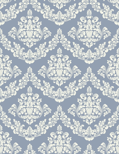 Free Vector vector damask seamless pattern