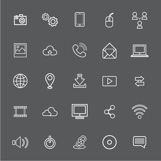 Free vector vector illustration ui technology icon concept
