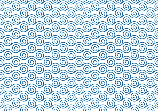 Free vector vector japanese vintage seamless water stream pattern horizontally and vertically repeatable