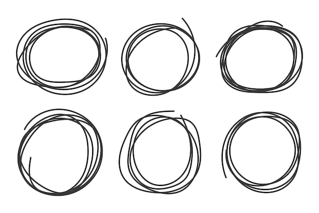 Free Vector vector scribble circles