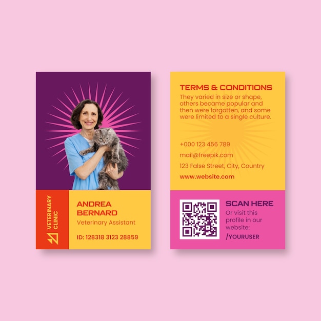 Veterinary  id card design