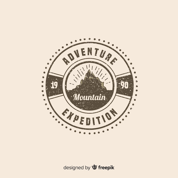 Free vector vintage adventure logo