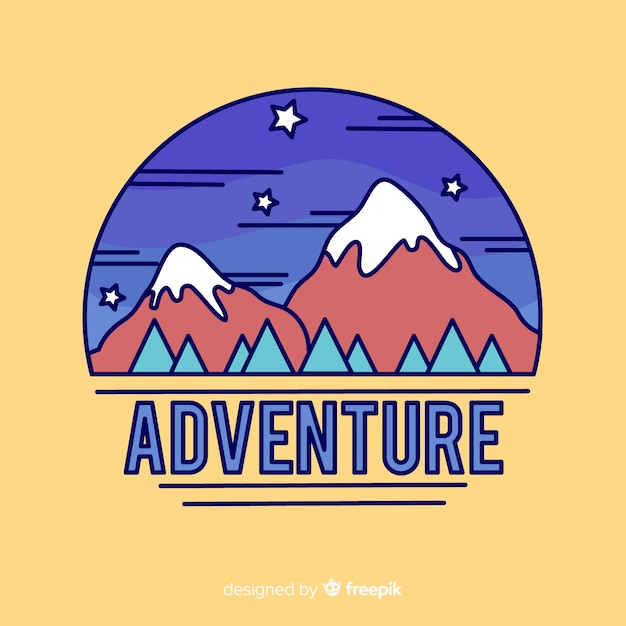 Free vector vintage adventure logo