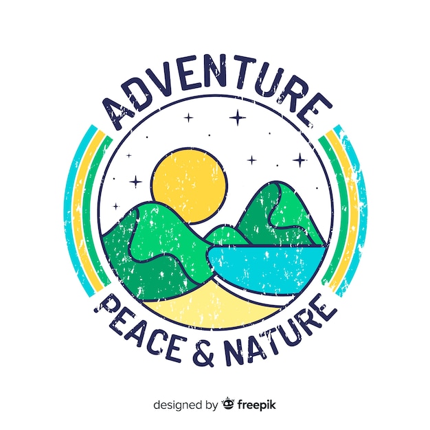 Free vector vintage adventure logo