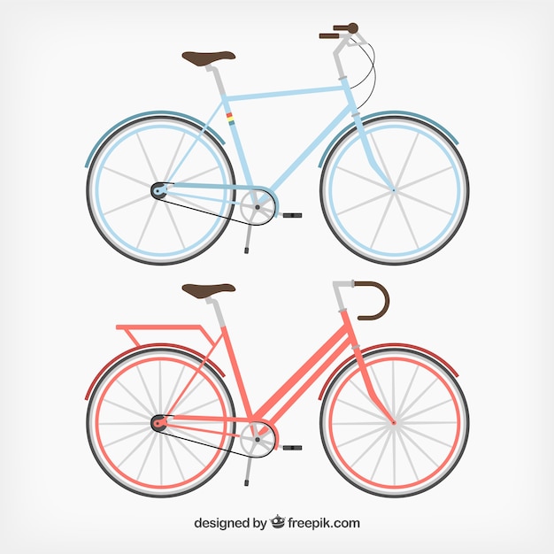 Free Vector vintage bikes