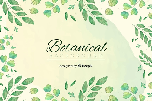 Free Vector vintage botanical bckground