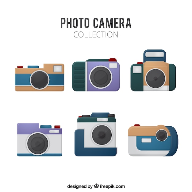 Free Vector vintage camera collection