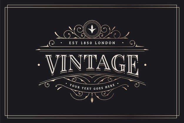 Vintage design with ornamental decorations