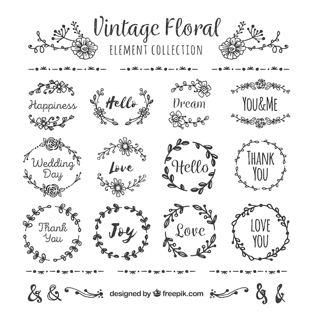 Vintage ornaments collection