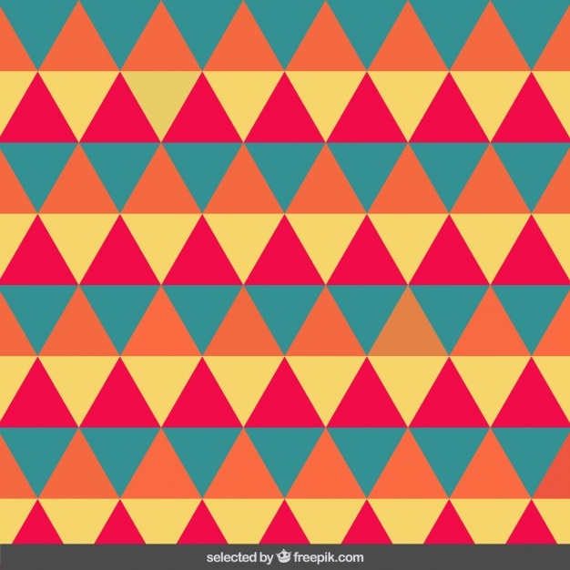 Free vector vintage pattern made with triangles