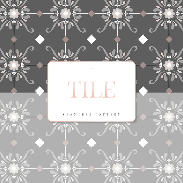 Free Vector vintage wall tiles