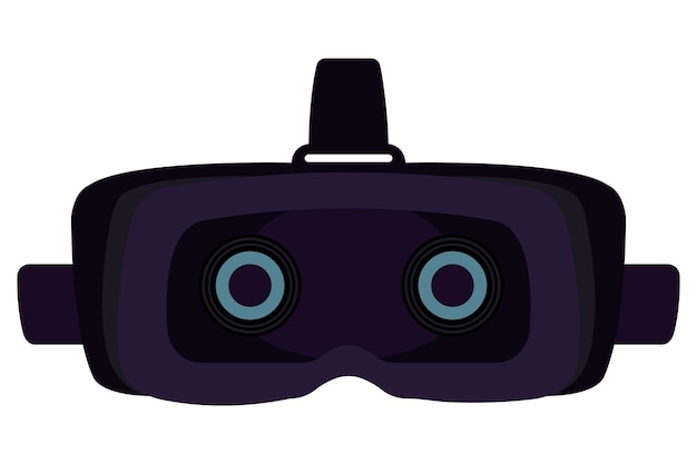 Free vector vr technology goggles