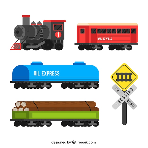 Free Vector wagon design collection