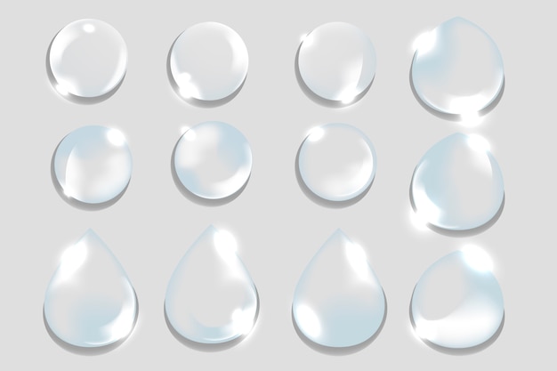 Free Vector water drops