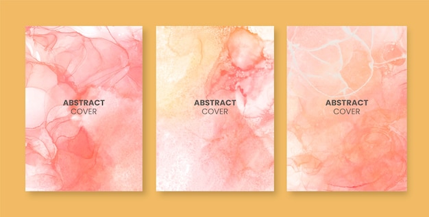 Free Vector watercolor  abstract  cover template