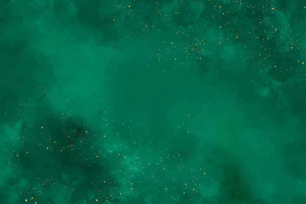 Free Vector watercolor emerald  background