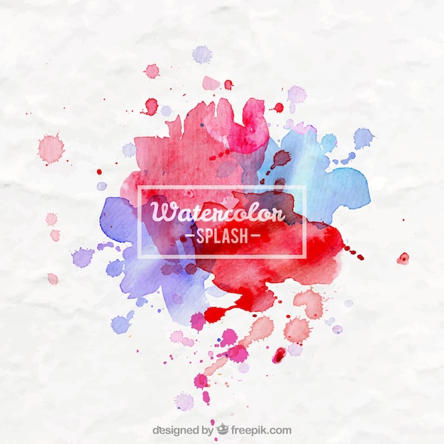 Free Vector watercolor splahes