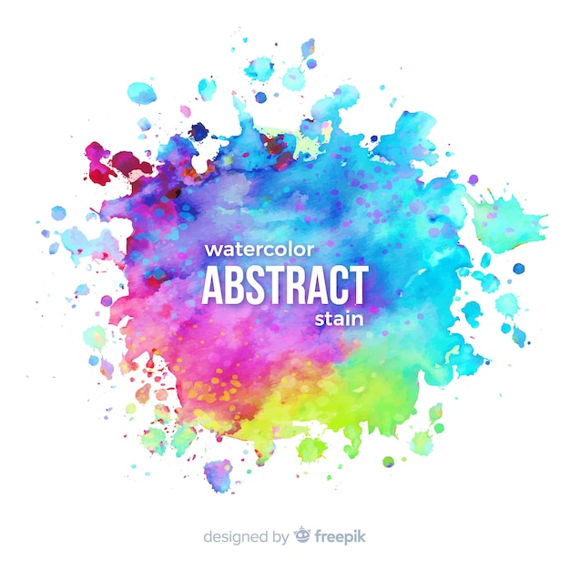 Free vector watercolor stain background