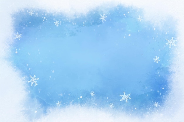Free vector watercolor winter background