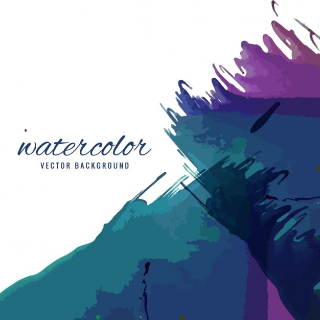 Free Vector watercolor with splashes