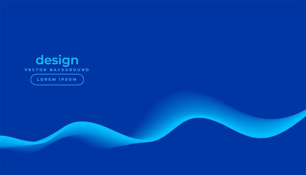 Free Vector wavy style abstract flowing lines blue backdrop for presentation