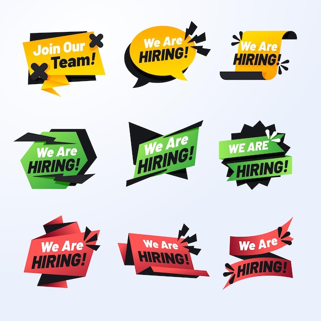 We are hiring - banners concept