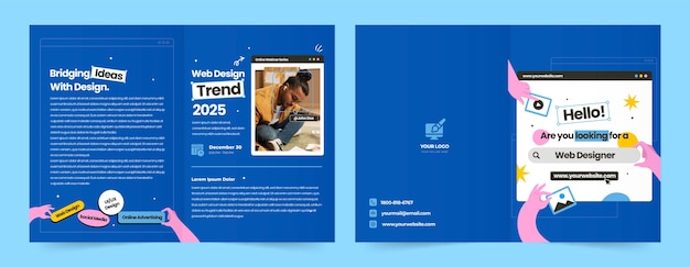 Web design brochure template