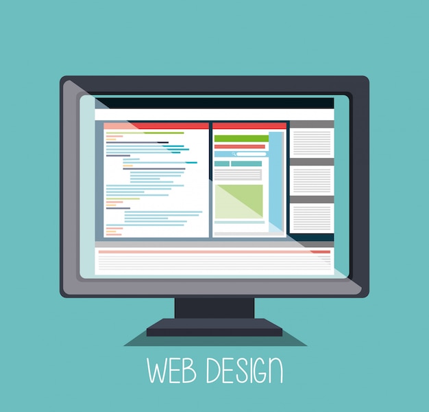 Free Vector web design development