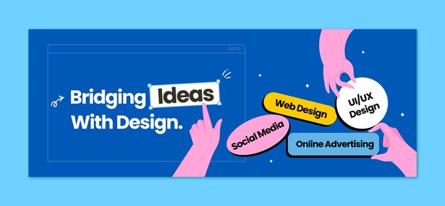 Web design  facebook cover template