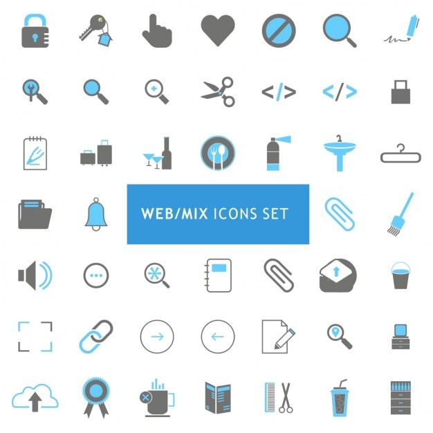 Free Vector web icons collection