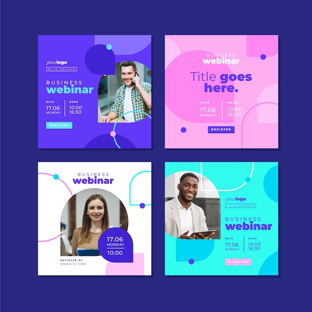 Webinar template instagram post