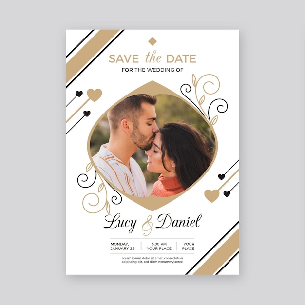 Wedding invitation template