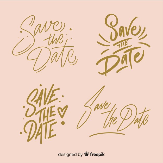 Wedding lettering