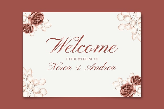 Welcome to our wedding sign design