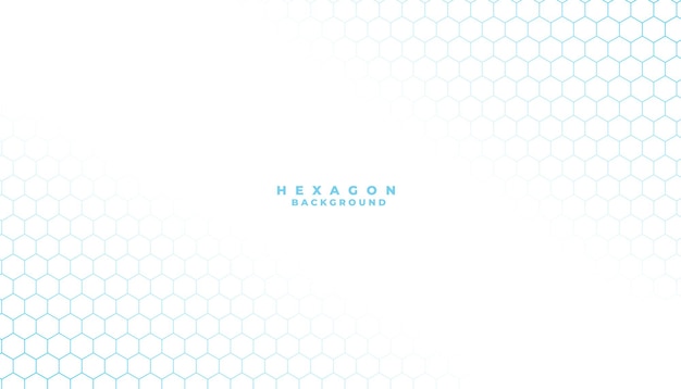 Free Vector white background with small blue hexagonal pattern