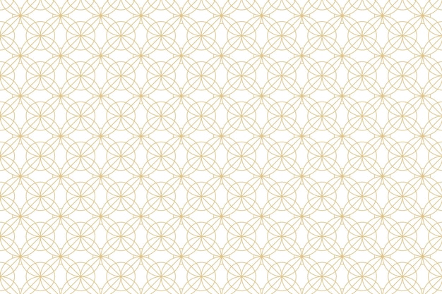 Free vector white with golden geometry pattern