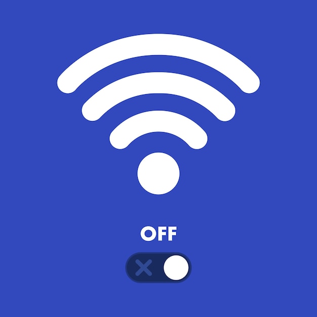 Free Vector wifi off sign background