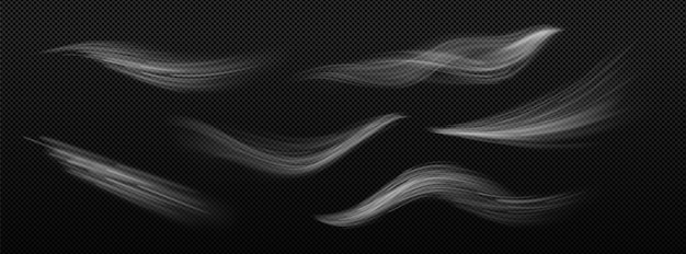 Wind white smoke or cold air motion effect