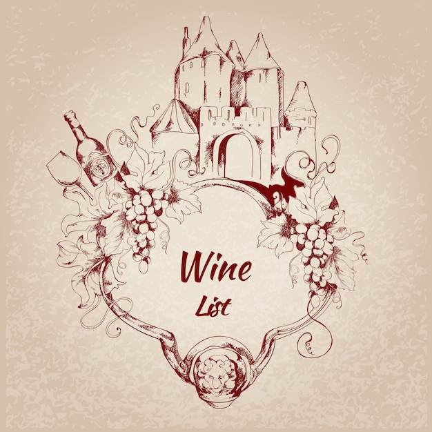 Wine list label