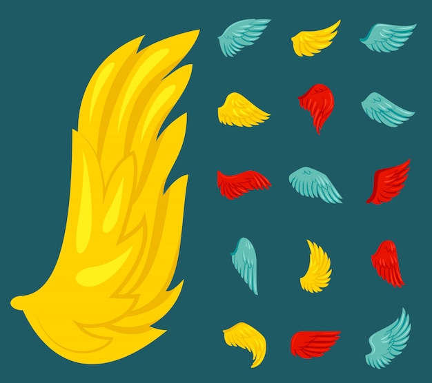 Free Vector wing icon flat