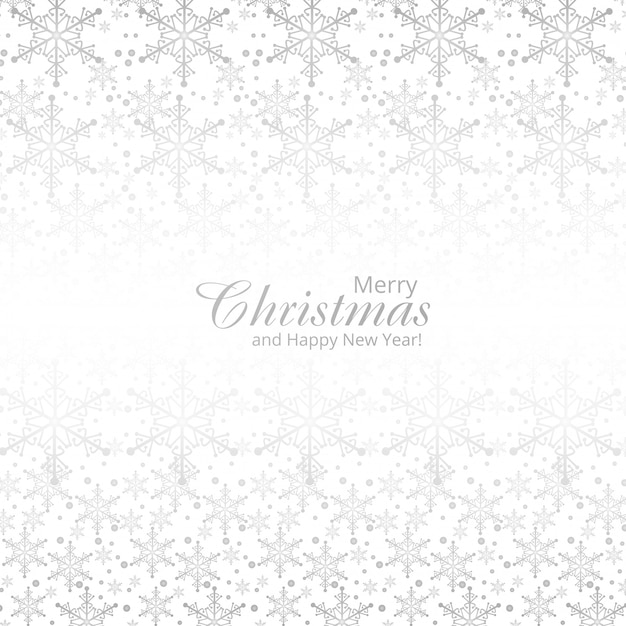 Winter background with snowflakes merry christmas card 