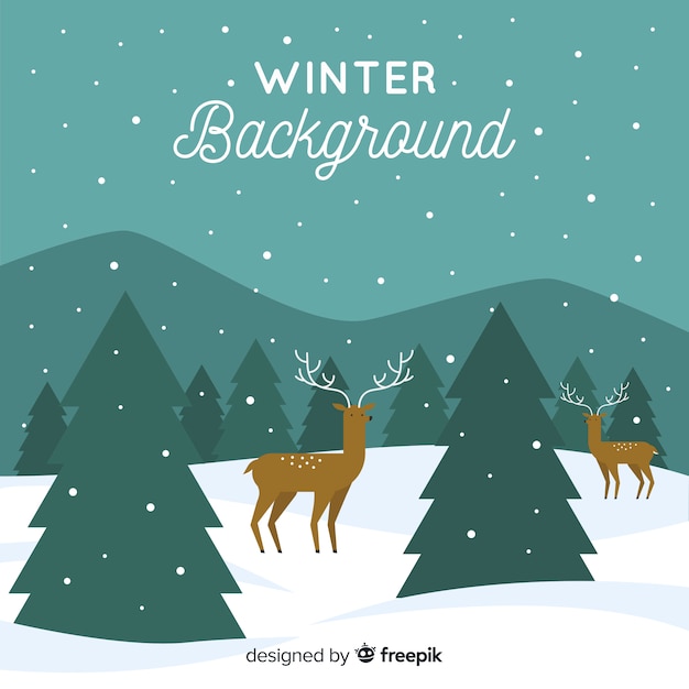 Free Vector winter background