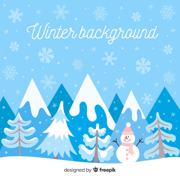 Free Vector winter background