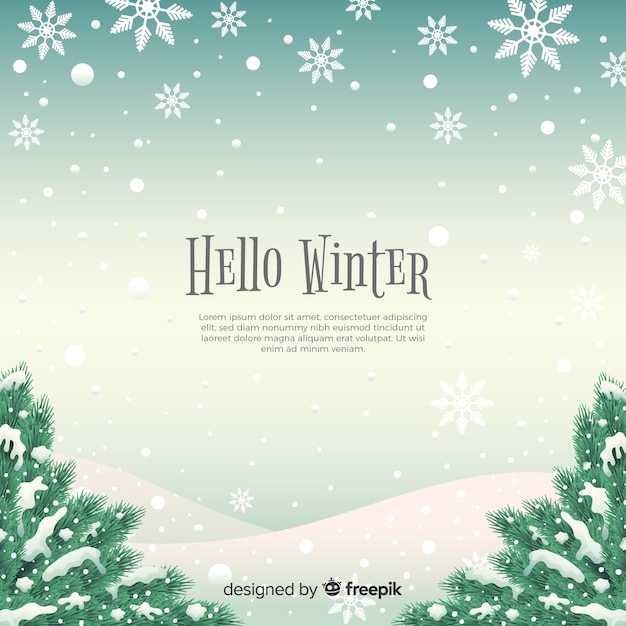 Free vector winter background