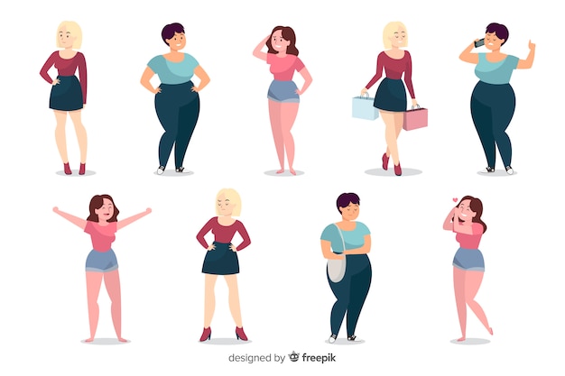 Free Vector women doing things