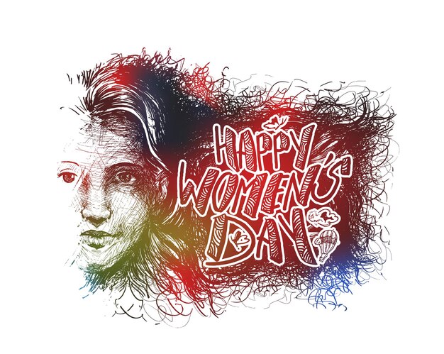 Womens Day Greeting Card Design