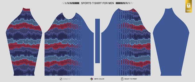 Free Vector workout and training clothing patterns ready to print sports tshirt