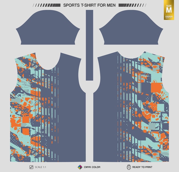 Free Vector workout and training clothing patterns ready to print sports tshirt